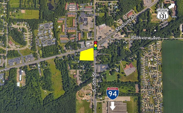 Pictures of Land property located at Stadium Drive & S 9th Street, Kalamazoo, MI 49009 for lease - image #1