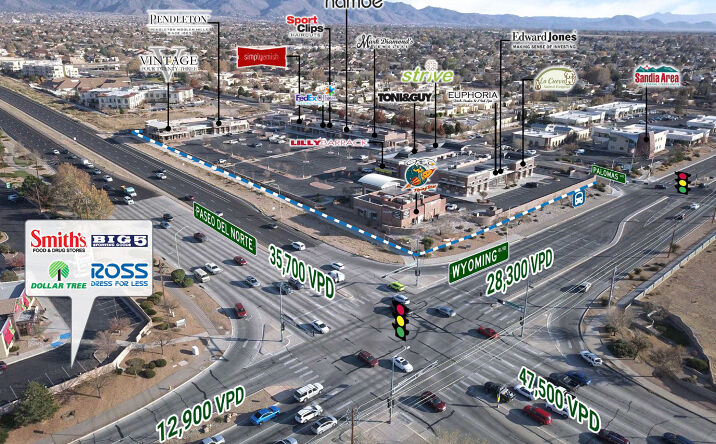 Pictures of Retail property located at 7697-7797 Palomas Ave NE, Albuquerque, NM 87122 for lease - image #1