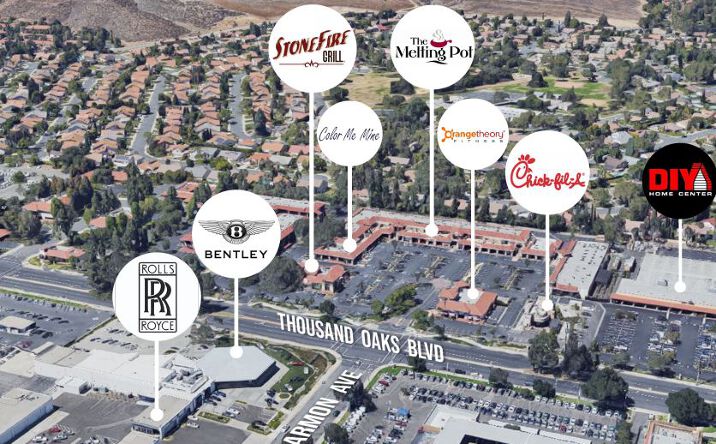Pictures of Retail, Office property located at 3637-3755 E. Thousand Oaks Blvd, Thousand Oaks, CA 91362 for lease - image #1