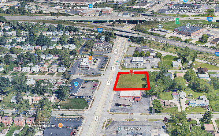 Pictures of Land property located at 5125 Northfield Rd, Bedford Heights, OH 44146 for lease - image #1