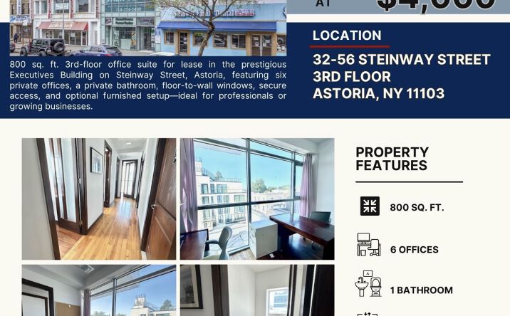 Pictures of Office, Special Purpose property located at 32-56 Steinway St, astoria, NY 11103 for lease - image #1