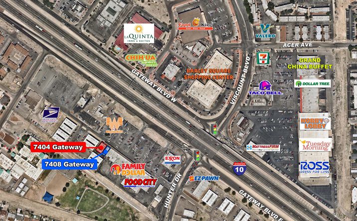 Pictures of Retail property located at 7400 Gtwy Blvd E, El Paso, TX 79915 for lease - image #1
