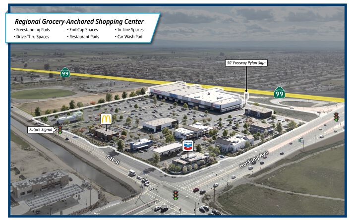 Pictures of Retail, Restaurant property located at The Crossings at Hosking, Bakersfield, CA 93307 for lease - image #1
