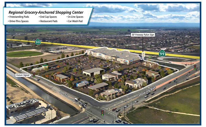 Pictures of Retail, Restaurant property located at The Crossings at Hosking, Bakersfield, CA 93307 for lease - image #1