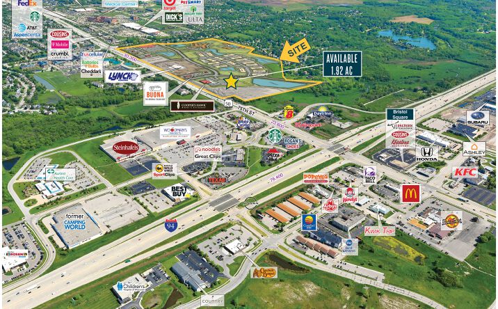 Pictures of Office, Land property located at SWC of Highway 50 & 104th Avenue, Kenosha, WI 53158 for lease - image #1