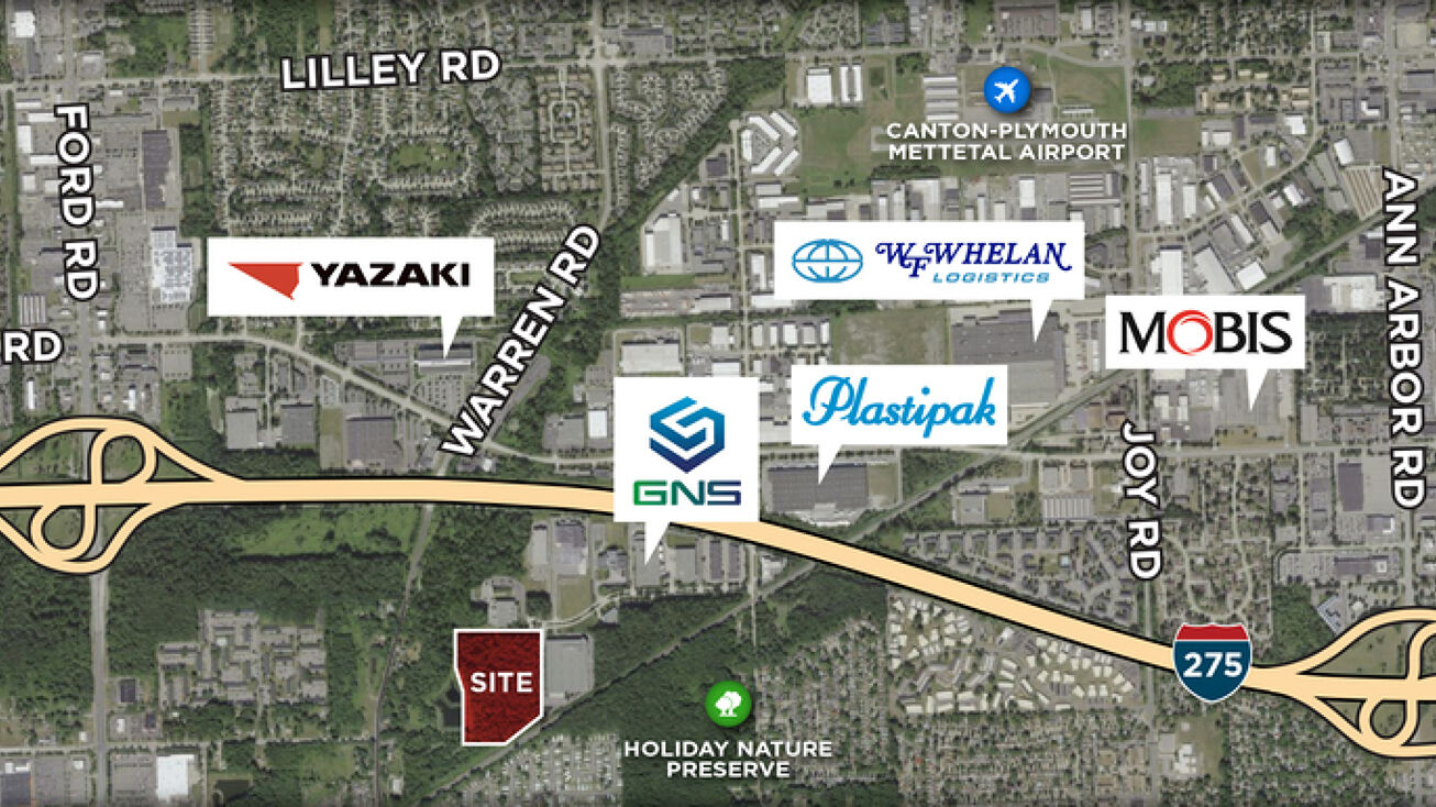 6882 Commerce Blvd, Canton, MI 48187 Land for Lease Canton