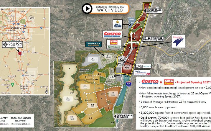 Pictures of Retail, Land property located at Interstate 25 & Crystal Valley Parkway, Castle Rock, CO 80104 for lease - image #1