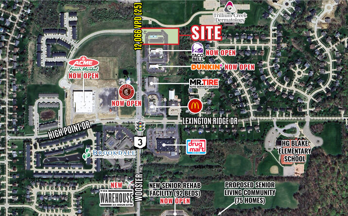 Pictures of Retail, Land property located at 5827 Wooster Pike, Medina, OH 44256 for lease - image #1