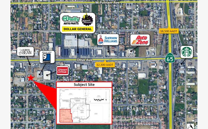 Pictures of Land property located at SEC Olive Ave & S Lotas St, Porterville, CA 93257 for lease - image #1