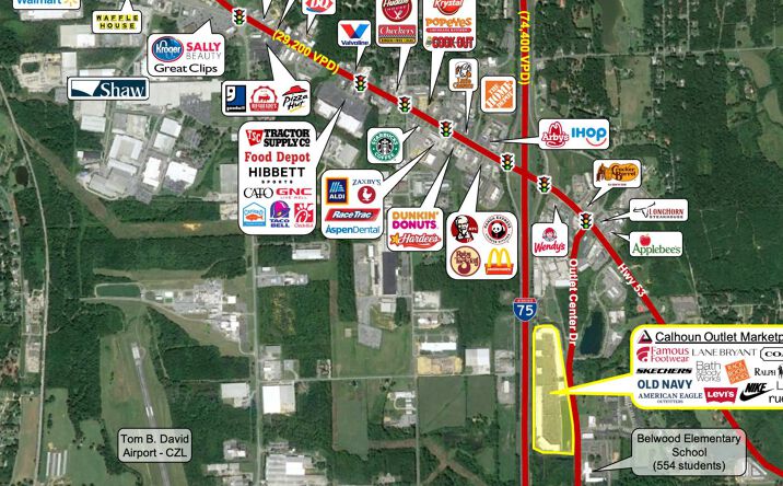 Pictures of Retail property located at 455 Belwood Rd, Calhoun, GA 30701 for lease - image #1