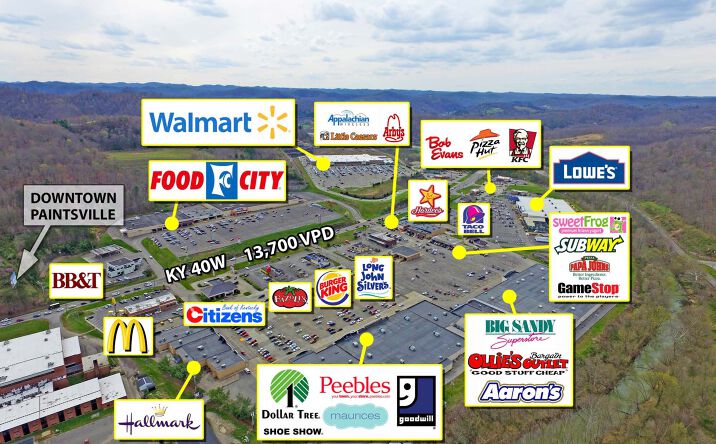 Pictures of Retail property located at KY-40W, Paintsville, KY 41240 for lease - image #1