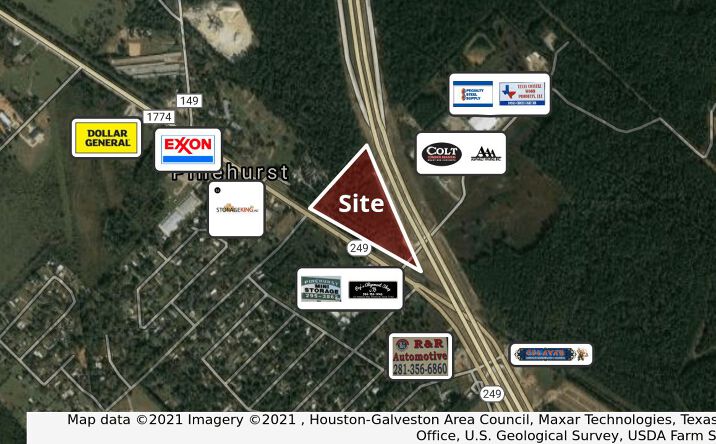 Pictures of Land property located at 0 Hwy 249, Pinehurst, TX 77362 for lease - image #1