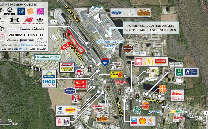 Pictures of Retail, Land property located at 2780 State Road 16, St. Augustine, FL 32092 for lease - image #1