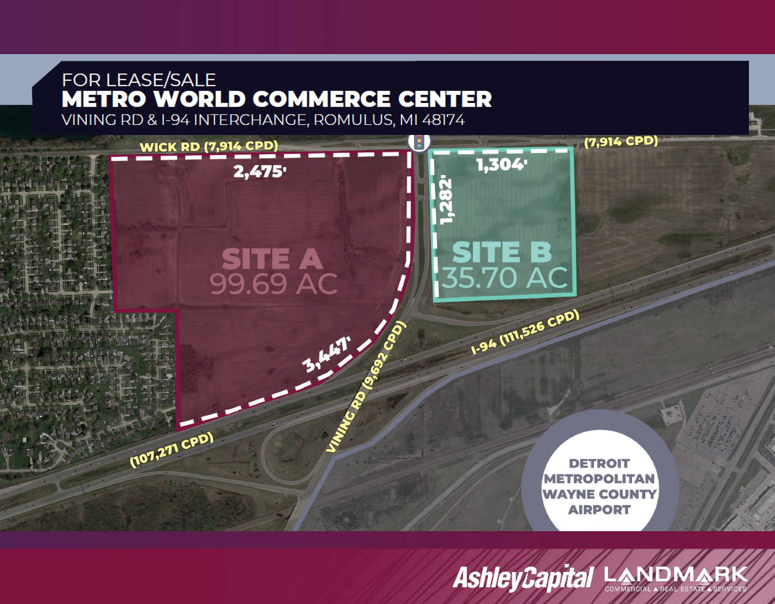 NWQ I94 & Vining Rd, Romulus, MI 48174