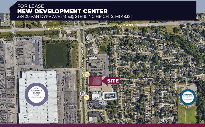 Pictures of Retail property located at 38400 Van Dyke Ave (M-53), Sterling Heights, MI 48312 for lease - image #1