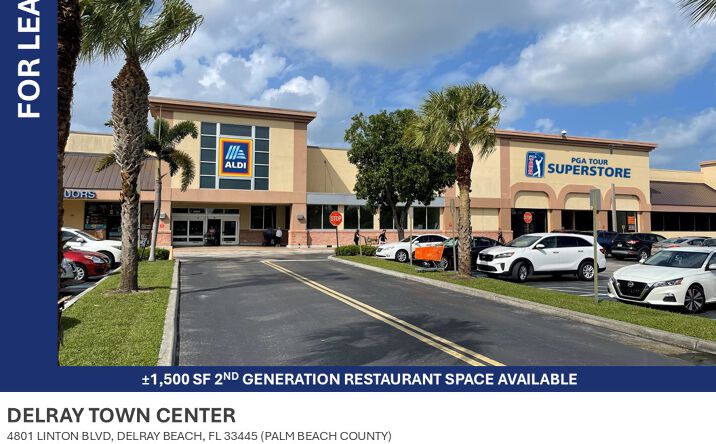 Pictures of Retail, Restaurant property located at 4801 Linton Blvd, Delray Beach, FL 33445 for lease - image #1