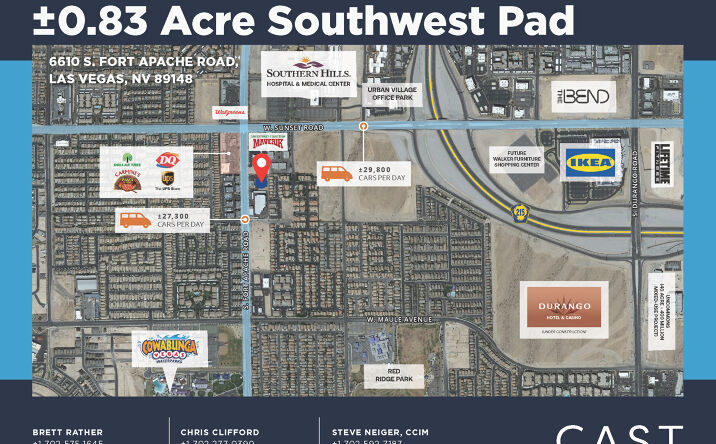Pictures of Land, Retail, Restaurant property located at 6610 S Fort Apache Rd, Las Vegas, NV 89148 for lease - image #1