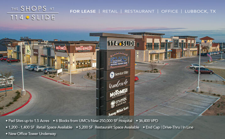 Pictures of Retail, Office property located at 11401 Slide Rd (114th & Slide Rd), Lubbock, TX 79416 for lease - image #1