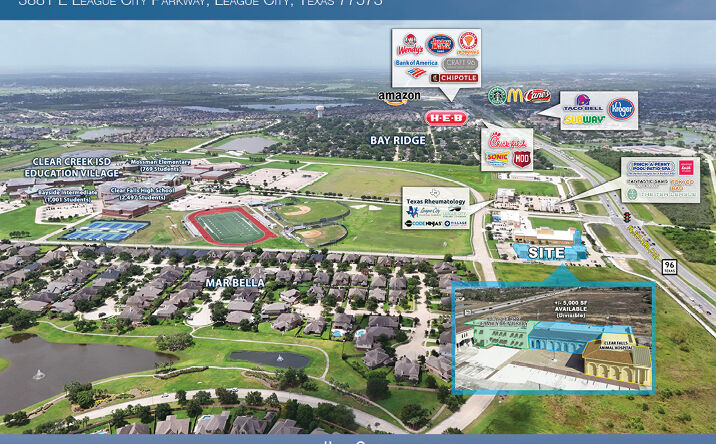 Pictures of Retail, Office, Restaurant property located at 3881 E League City Pkwy, League City, TX 77573 for lease - image #1