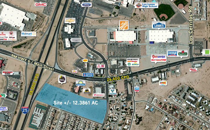 Pictures of Retail, Land property located at SEC of I-25 & Hwy 6, Los Lunas, NM 87031 for lease - image #1
