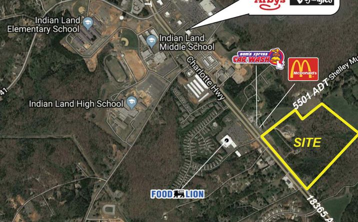 Pictures of Retail, Land property located at 8004 Shelley Mullis Rd, Fort Mill, SC 29707 for lease - image #1