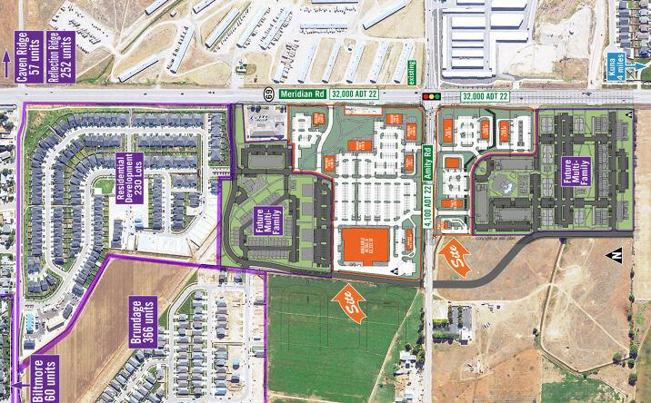 Pictures of Retail, Office property located at Amity Rd & Meridian Rd, Meridian, ID 83642 for lease - image #1
