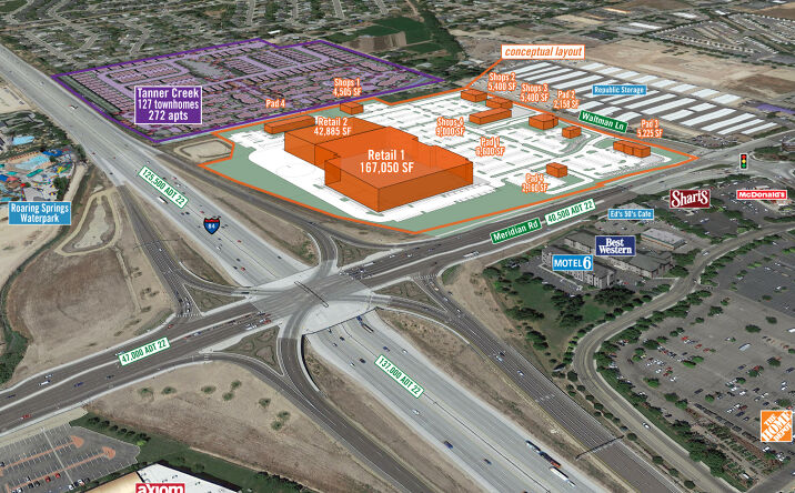 Pictures of Retail, Office property located at I-84 & Meridian Rd, Meridian, ID 83642 for lease - image #1