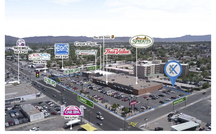 Pictures of Retail property located at 933 San Mateo Blvd NE, Albuquerque, NM 87108 for sales - image #1