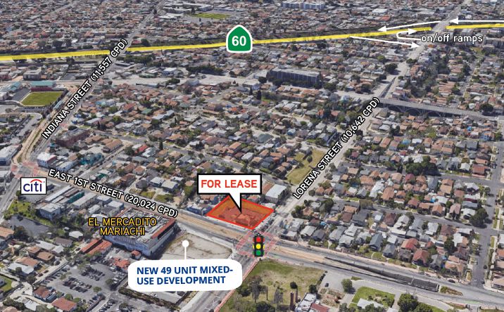 Pictures of Retail, Restaurant property located at 3400 1st St, Los Angeles, CA 90063 for lease - image #1