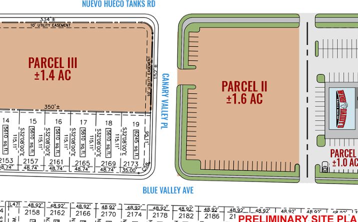 Pictures of Retail, Land property located at 836 & 850 Nuevo Hueco Tanks, Socorro, TX 79927 for lease - image #1