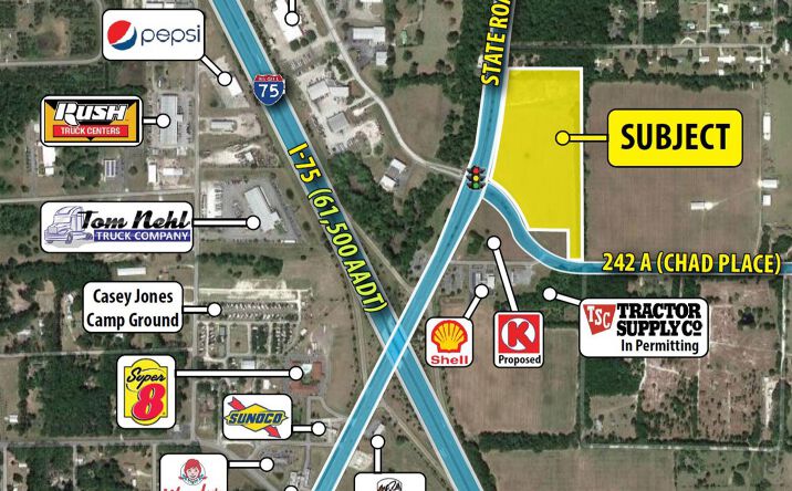 Pictures of Land property located at I-75 & SR 47, Lake City, FL 32025 for lease - image #1