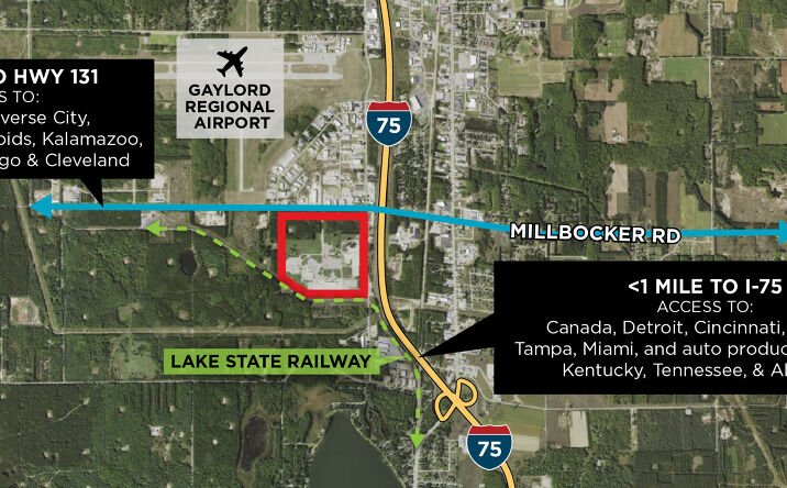 Pictures of Industrial, Land property located at 2120 Dickerson Rd, Gaylord, MI 49735 for lease - image #1