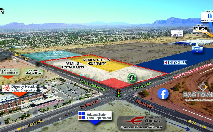 Pictures of Retail property located at NEC Ellsworth & Elliot Rd, Mesa, AZ 85212 for lease - image #1