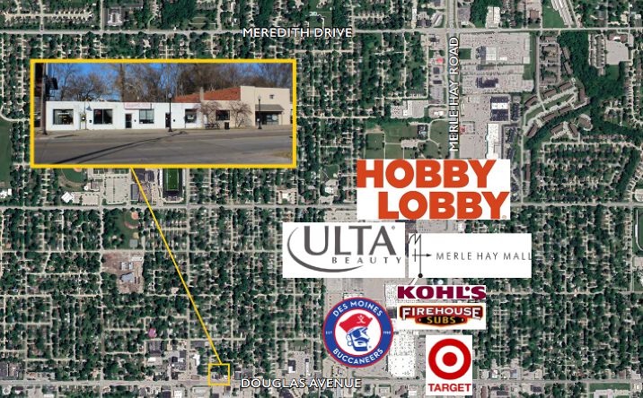 Pictures of Retail property located at 6825 Douglas Ave, Urbandale, IA 50322 for lease - image #1