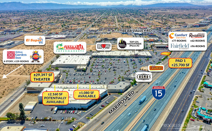 Pictures of Retail, Land property located at 12353 Mariposa Rd, Victorville, CA 92395 for lease - image #1
