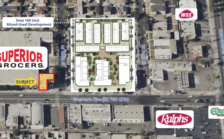 Pictures of Retail property located at 8811 S Western Ave, Los Angeles, CA 90047 for lease - image #1