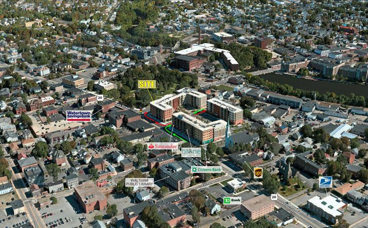 Pictures of Retail property located at 1 Moody Street, Waltham, MA 02451 for lease - image #1