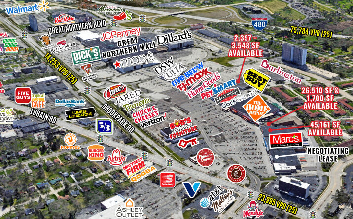 Pictures of Retail property located at Great Northern Shop Center, North Olmsted, OH 44070 for lease - image #1