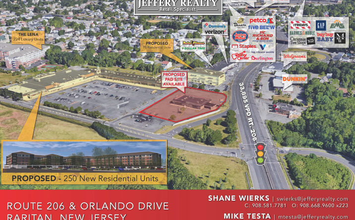 Pictures of Retail property located at Route 206 & Orlando Dr, Raritan, NJ 08869 for lease - image #1