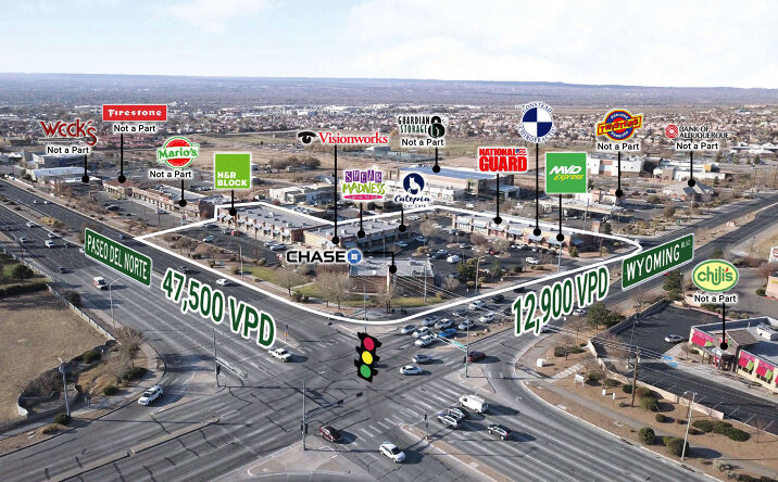 Pictures of Retail property located at 8001 Wyoming Blvd NE, Albuquerque, NM 87113 for lease - image #1