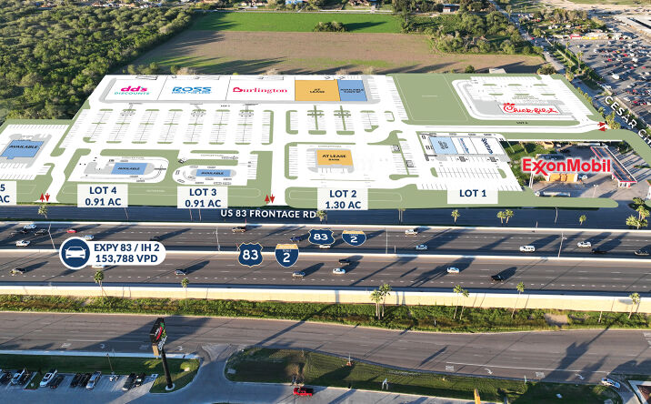 Pictures of Retail, Land property located at 501 Cesar Chavez Rd, San Juan, TX 78589 for lease - image #1