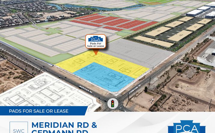 Pictures of Retail, Land property located at Meridian Rd & Germann Rd, Queen Creek, AZ 85140 for lease - image #1