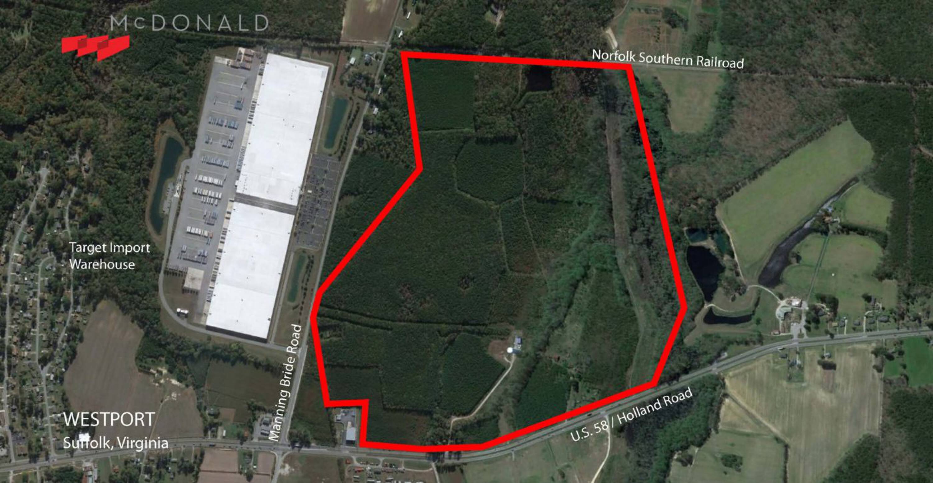 US 58 / Holland Road at Manning Bridge Road, Suffolk, VA 23434