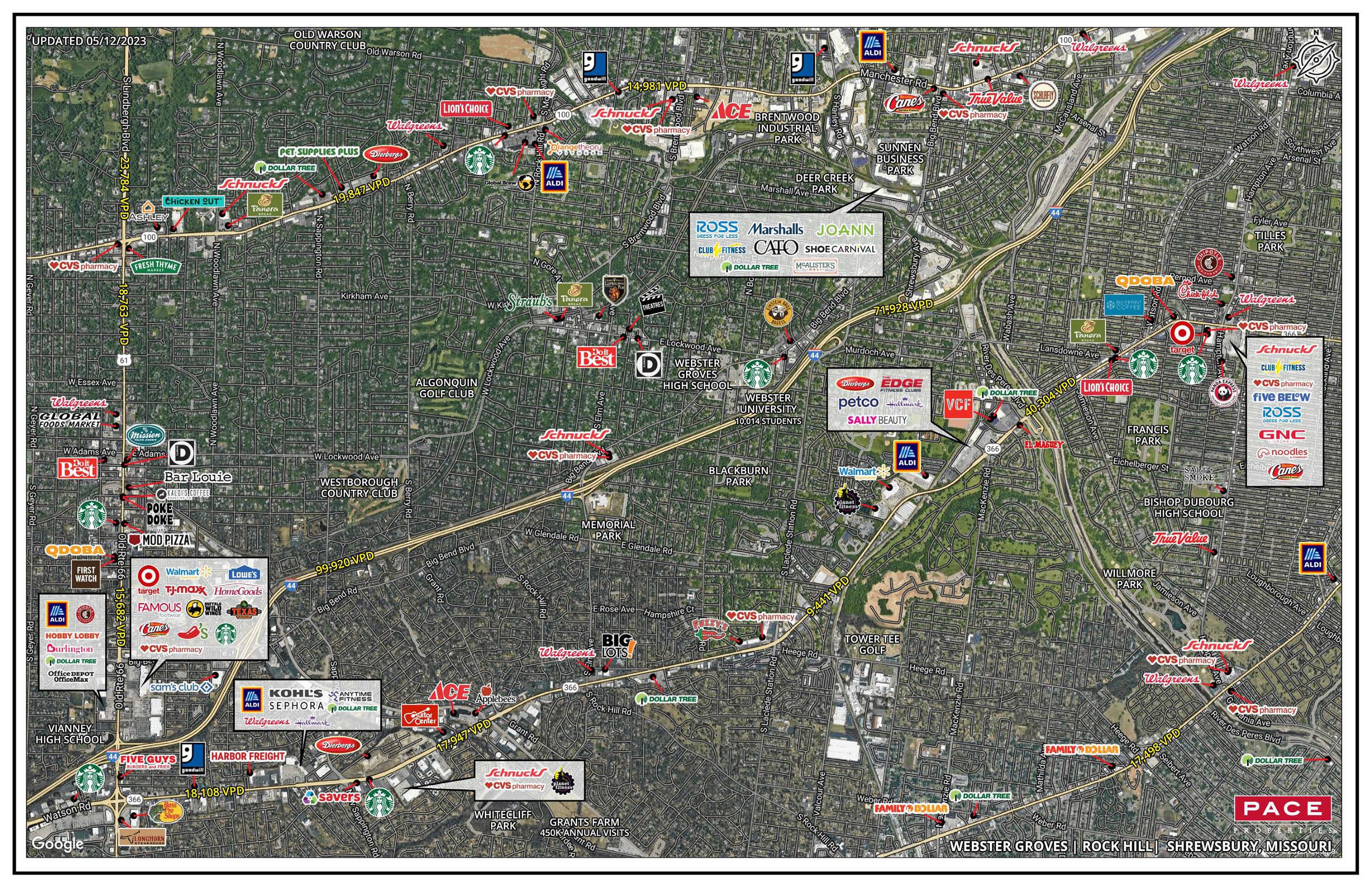 Laclede Station Road & Watson Road, ster Groves, MO 63119