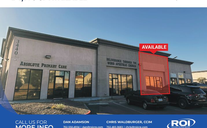 Pictures of Office property located at 3440 W Cheyenne Ave, North Las Vegas, NV 89032 for lease - image #1