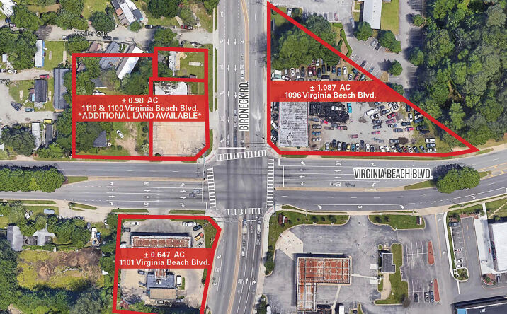 Pictures of Land property located at 1101 Virginia Beach Blvd, Virginia Beach, VA 23451 for lease - image #1