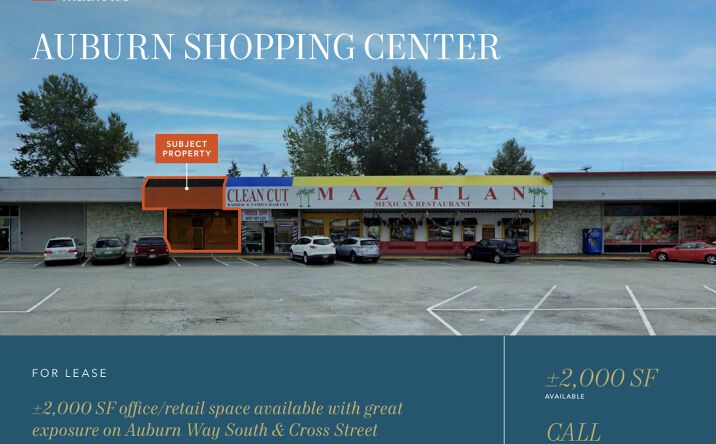 Pictures of Retail, Office property located at 102 Cross St SE, Auburn, WA 98002 for lease - image #1
