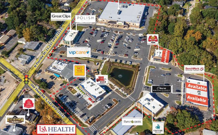 Pictures of Retail property located at 100 N Florida St, Mobile, AL 36607 for lease - image #1