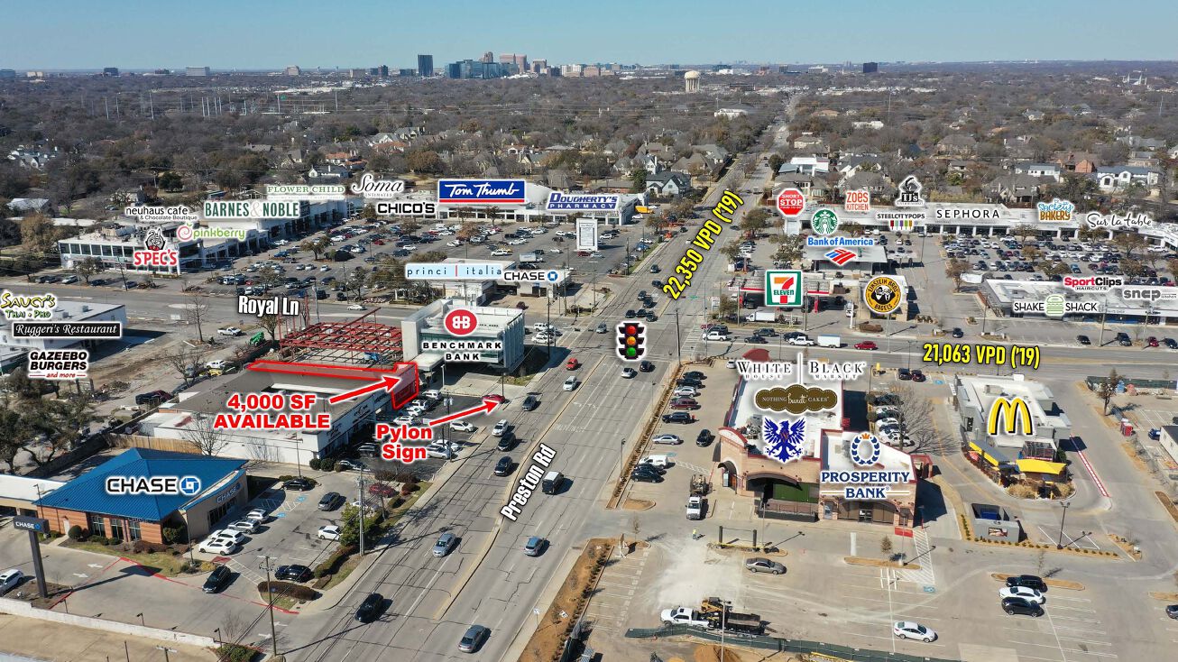 10749 Preston Road, Dallas, TX 75230 Retail Space for Lease Preston