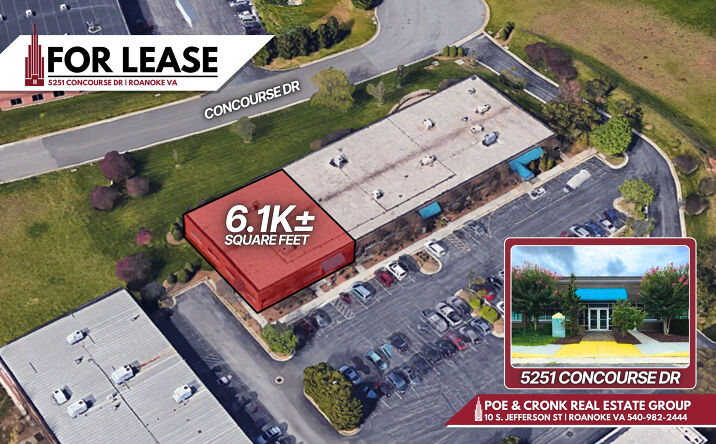 Pictures of Office property located at 5251 Concourse Dr, Roanoke, VA 24019 for lease - image #1